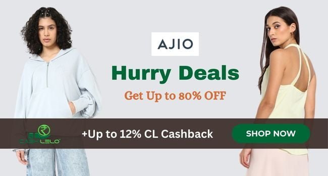 Ajio Hurry Deals sale offers