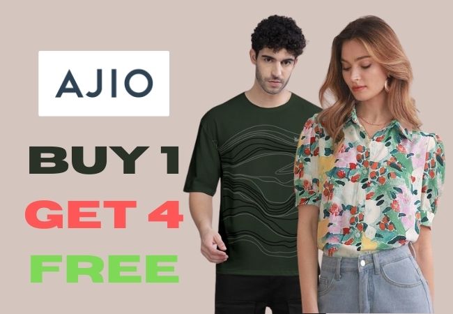 Ajio Buy 1 Get 4 Free Sale