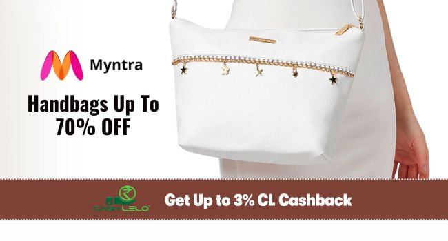 Myntra Handbags up to 70% off