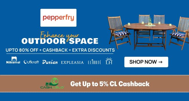 PEPPERFRY OUTDOOR SPACE SALE