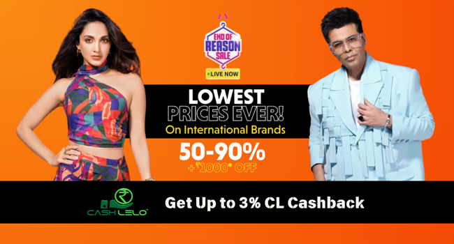 Myntra End of Reason Sale live
