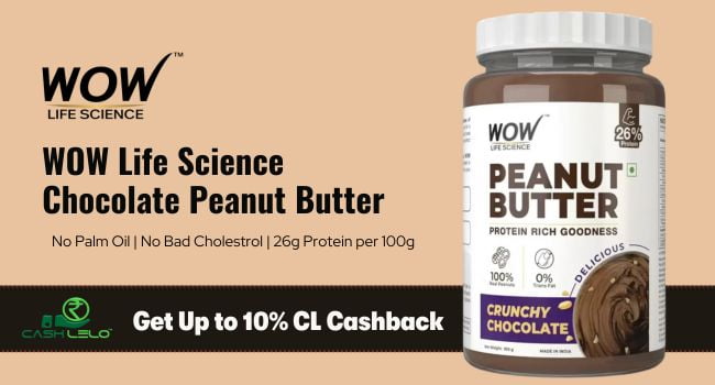 WOW Life Science Chocolate Peanut Butter Offer