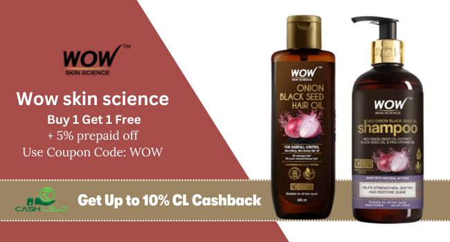 WOW Skin Science Buy 1 Get 1 FREE offer