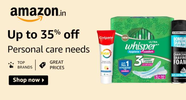 Amazon Personal Hygiene Products Sale