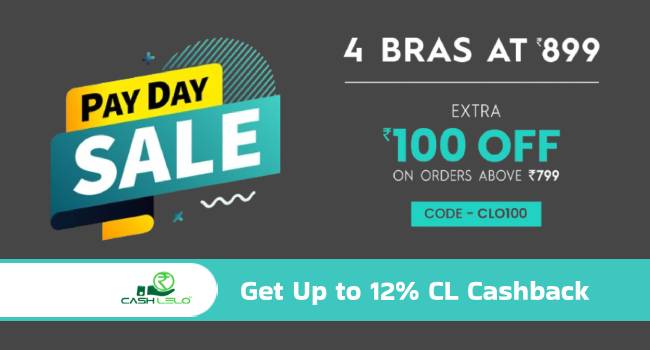 Clovia Pay Day Sale