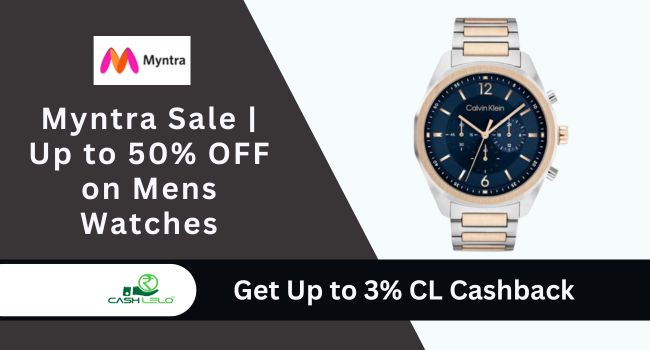 Myntra Sale on Mens Watches